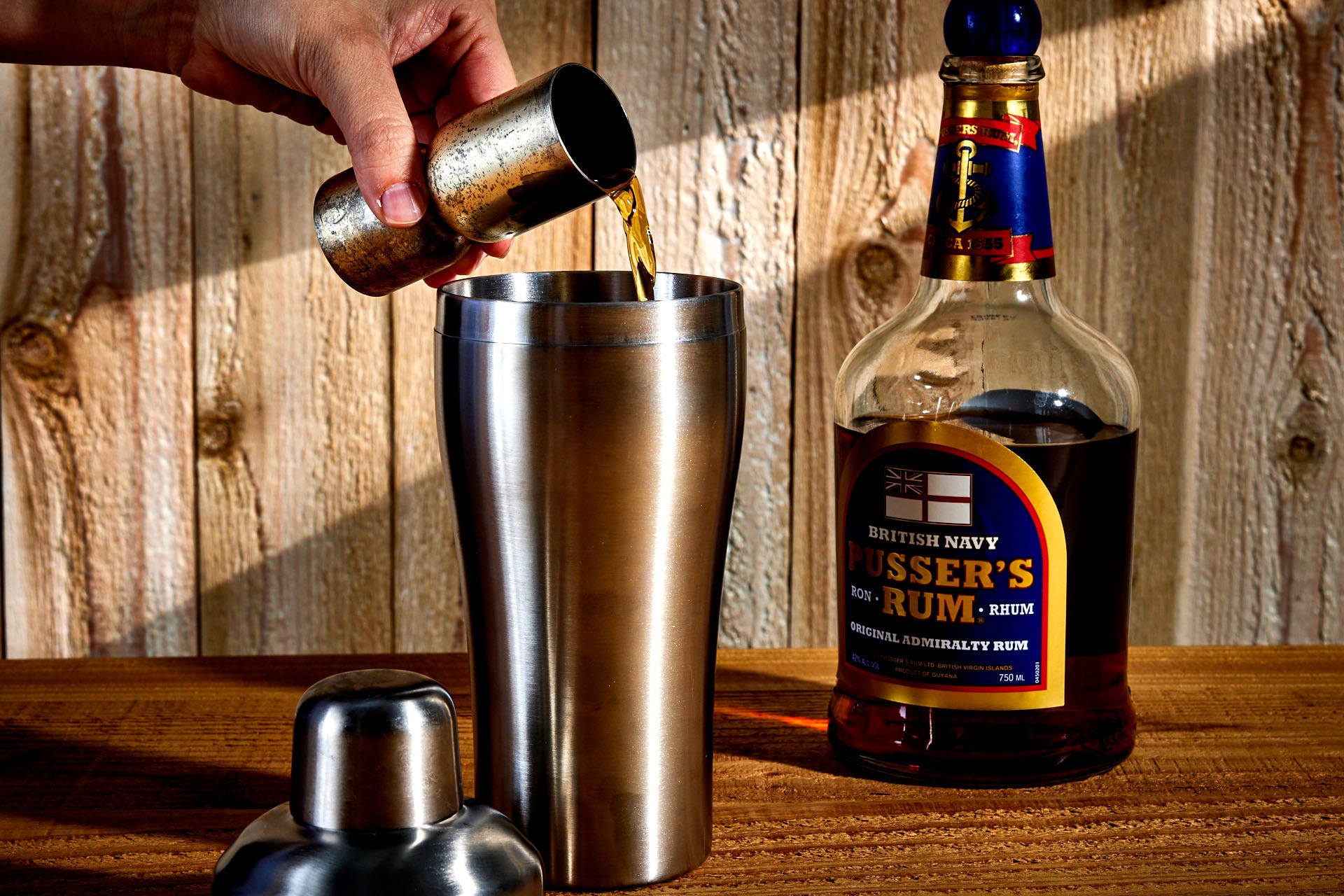making a Pain Killer Cocktail